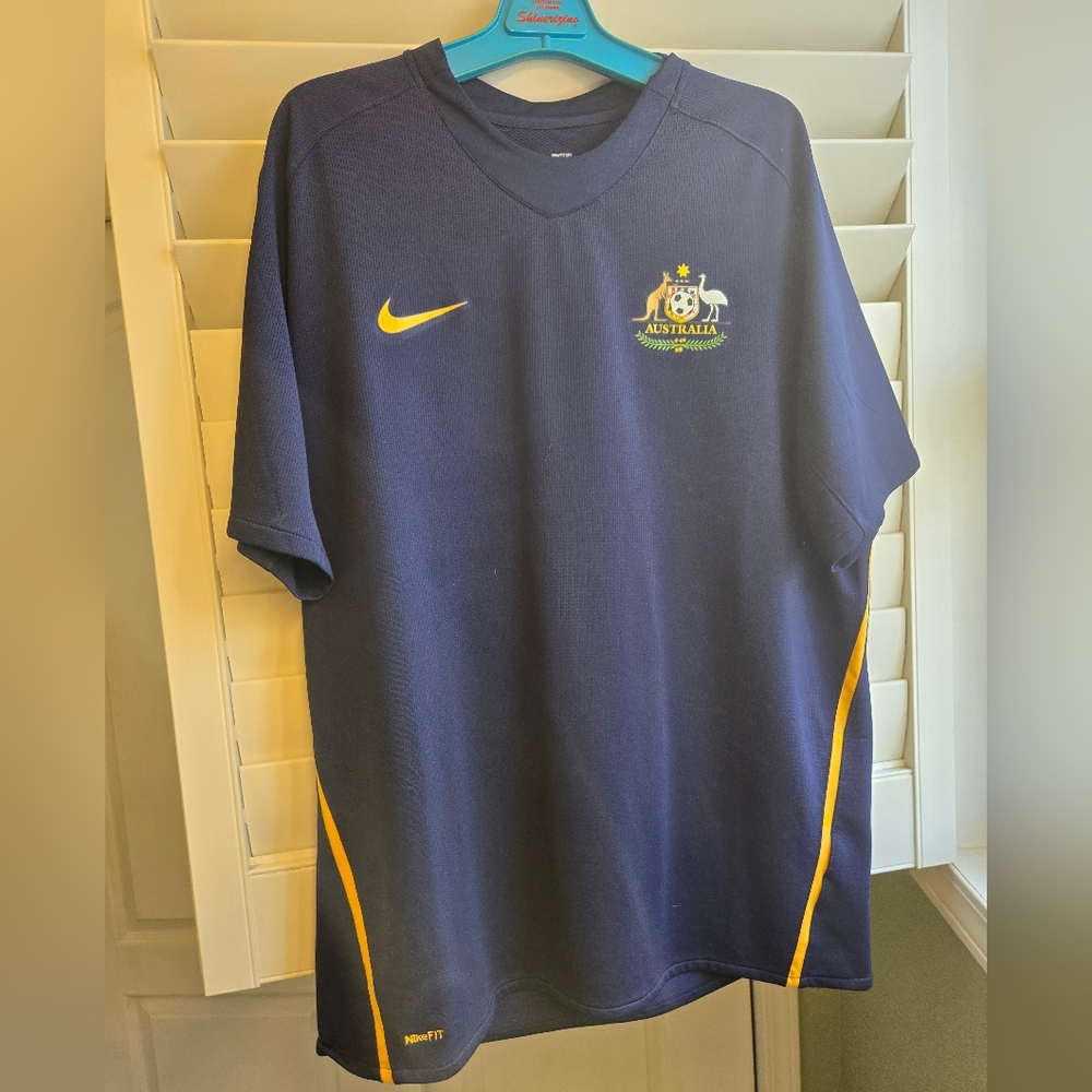 Australia 2008 Nike Blue and Yellow Jersey